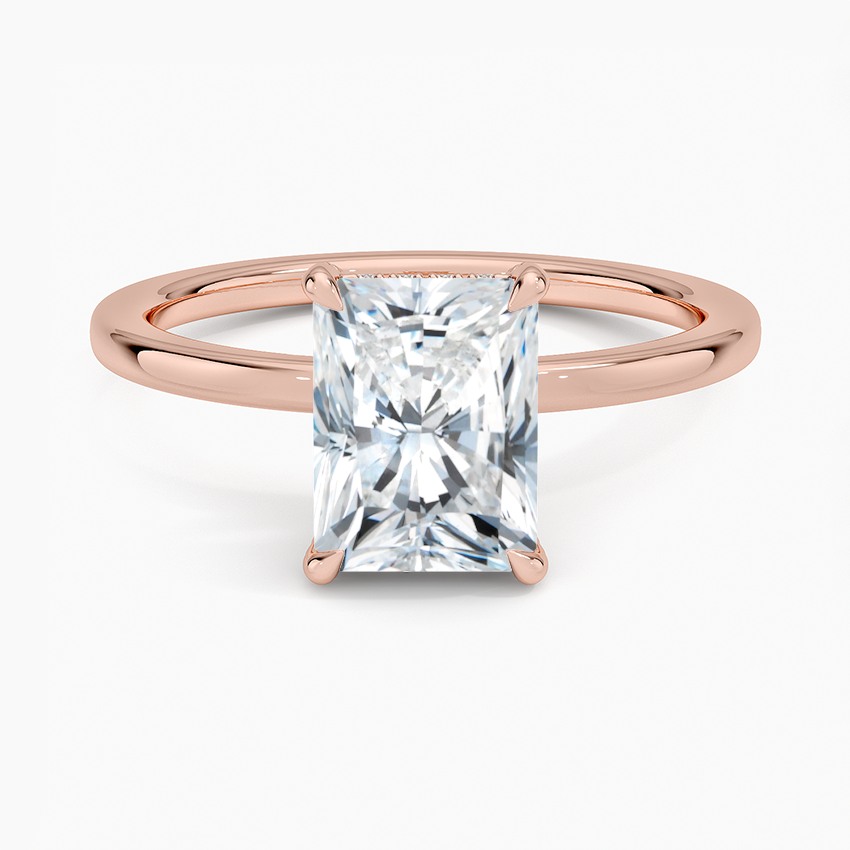 ecomposer-view with diamond shape-radiant,ecomposer-size-1.5-ct,ecomposer-metal type-rose-gold-18k