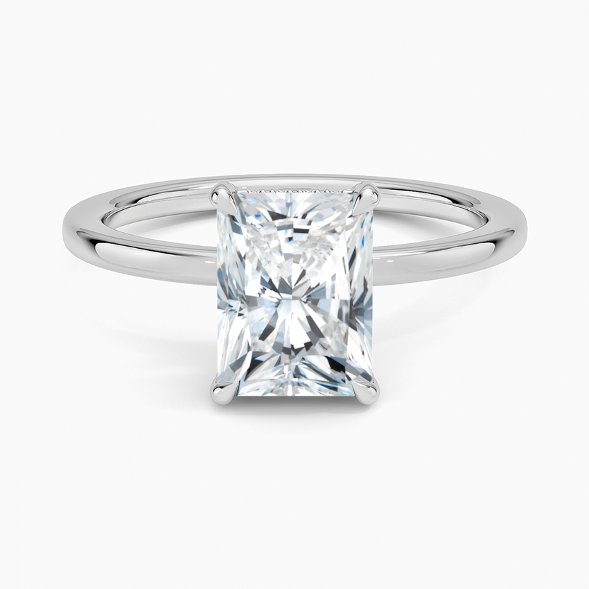 ecomposer-view with diamond shape-radiant,ecomposer-size-1.5-ct,ecomposer-metal type-white-gold-18k