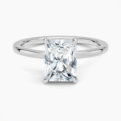 ecomposer-view with diamond shape-radiant,ecomposer-size-1.5-ct,ecomposer-metal type-white-gold-18k