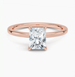 ecomposer-view with diamond shape-radiant,ecomposer-size-1-ct,ecomposer-metal type-rose-gold-18k