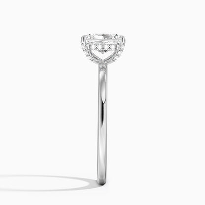 ecomposer-view with diamond shape-radiant,ecomposer-size-1-ct,ecomposer-metal type-white-gold-18k