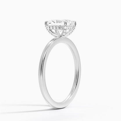 ecomposer-view with diamond shape-radiant,ecomposer-size-1-ct,ecomposer-metal type-white-gold-18k