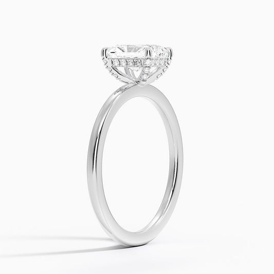 ecomposer-view with diamond shape-radiant,ecomposer-size-1-ct,ecomposer-metal type-white-gold-18k