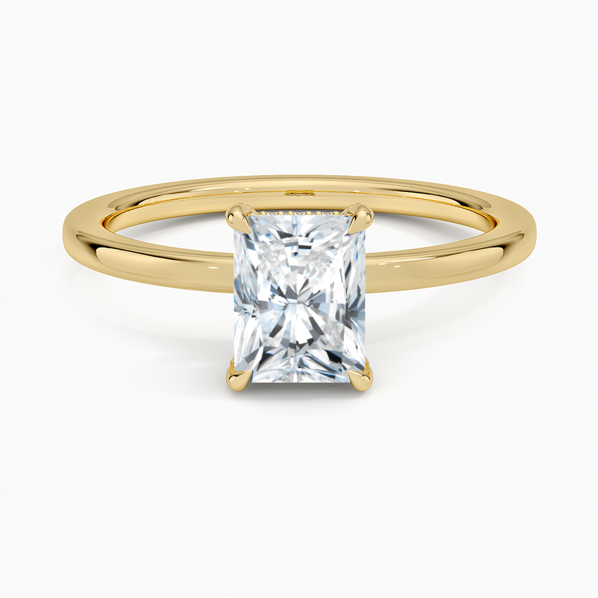 ecomposer-view with diamond shape-radiant,ecomposer-size-1-ct,ecomposer-metal type-yellow-gold-18k