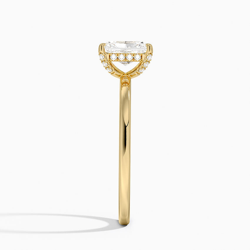 ecomposer-view with diamond shape-radiant,ecomposer-size-1-ct,ecomposer-metal type-yellow-gold-18k