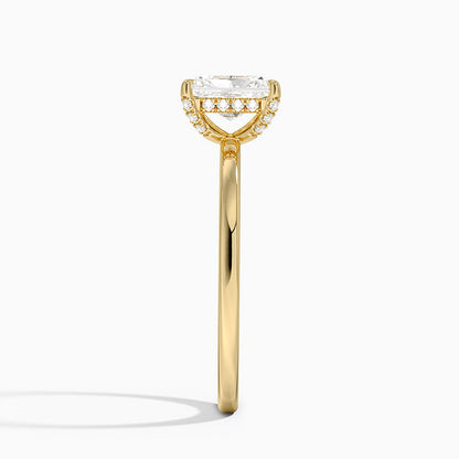 ecomposer-view with diamond shape-radiant,ecomposer-size-1-ct,ecomposer-metal type-yellow-gold-18k