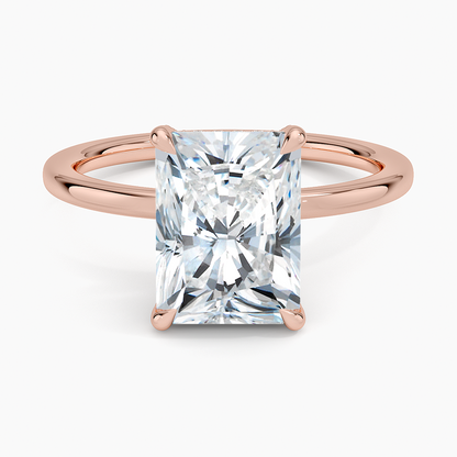 ecomposer-view with diamond shape-radiant,ecomposer-size-2.5-ct,ecomposer-metal type-rose-gold-18k
