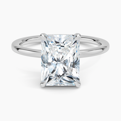 ecomposer-view with diamond shape-radiant,ecomposer-size-2.5-ct,ecomposer-metal type-white-gold-18k
