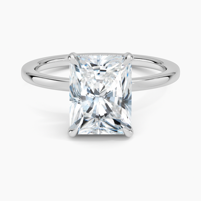 ecomposer-view with diamond shape-radiant,ecomposer-size-2-ct,ecomposer-metal type-white-gold-18k