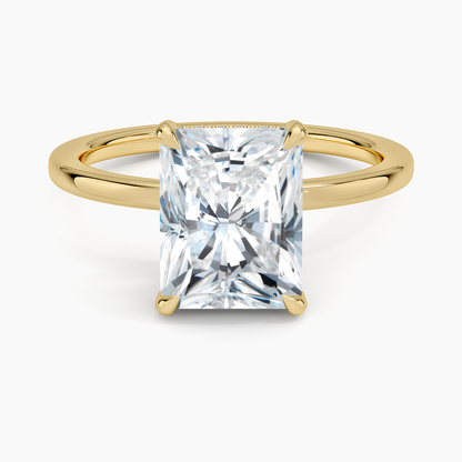 ecomposer-view with diamond shape-radiant,ecomposer-size-2-ct,ecomposer-metal type-yellow-gold-18k