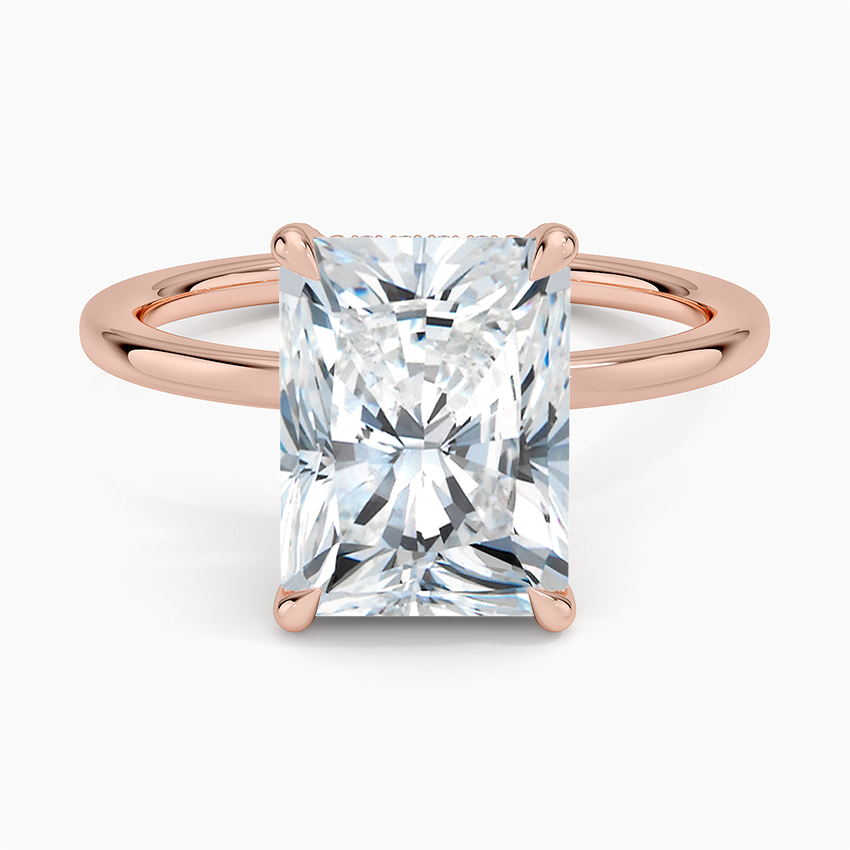 ecomposer-view with diamond shape-radiant,ecomposer-size-3-ct,ecomposer-metal type-rose-gold-18k