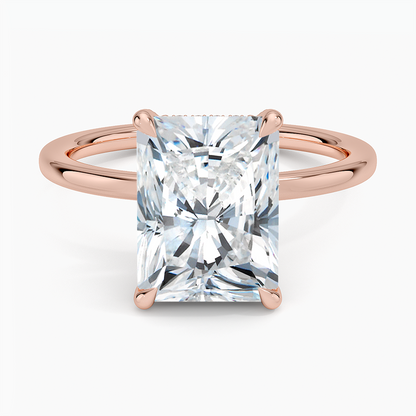 ecomposer-view with diamond shape-radiant,ecomposer-size-3-ct,ecomposer-metal type-rose-gold-18k