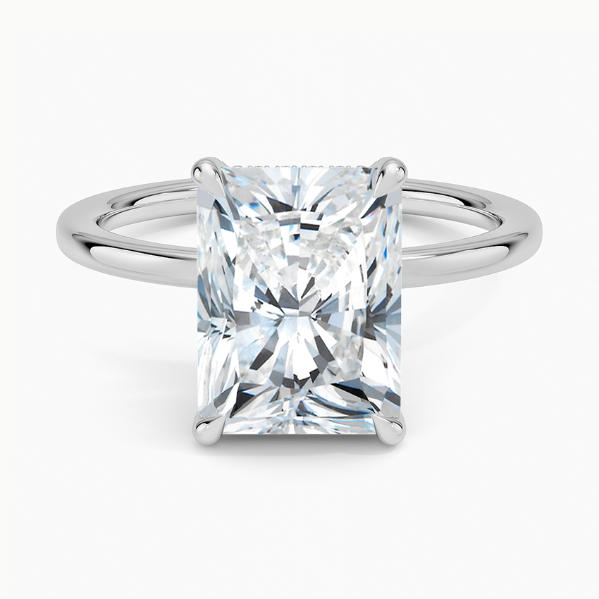 ecomposer-view with diamond shape-radiant,ecomposer-size-3-ct,ecomposer-metal type-white-gold-18k