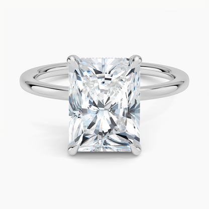 ecomposer-view with diamond shape-radiant,ecomposer-size-3-ct,ecomposer-metal type-white-gold-18k