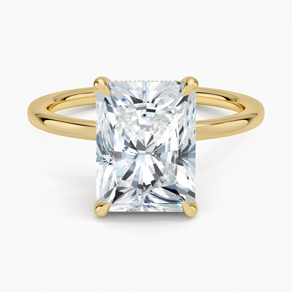 ecomposer-view with diamond shape-radiant,ecomposer-size-3-ct,ecomposer-metal type-yellow-gold-18k