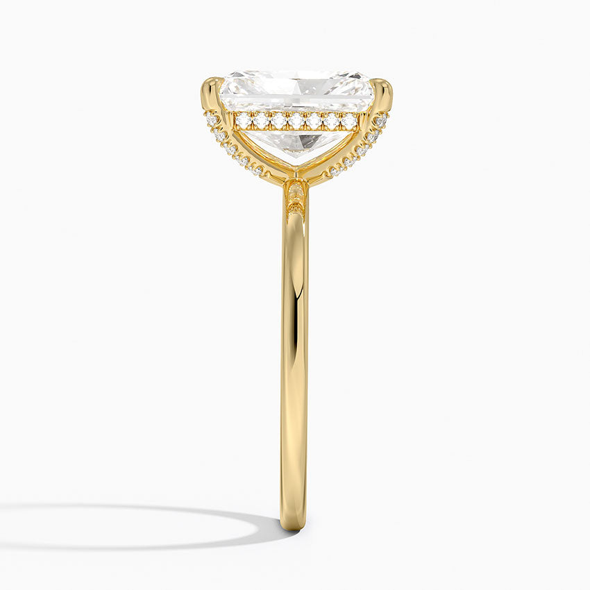 ecomposer-view with diamond shape-radiant,ecomposer-size-3-ct,ecomposer-metal type-yellow-gold-18k