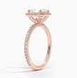 ecomposer-metal type-rose-gold-18K,ecomposer-ring setting-halo-pave