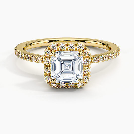 ecomposer-view with diamond shape-asscher,ecomposer-size-1-ct,ecomposer-metal type-yellow-gold-18k