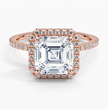 ecomposer-metal type-rose-gold-18K,ecomposer-ring setting-halo-pave