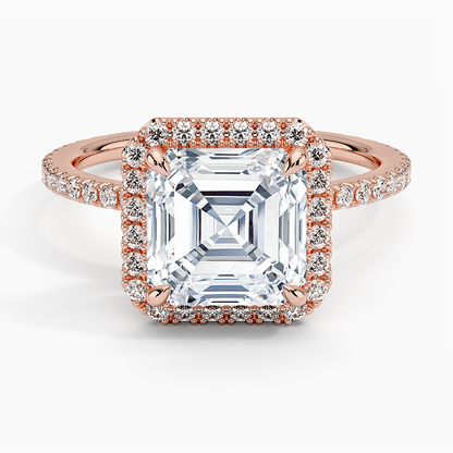 ecomposer-view with diamond shape-asscher,ecomposer-size-2.5-ct,ecomposer-metal type-rose-gold-18k