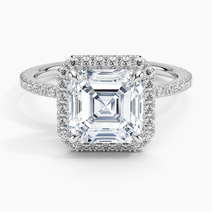ecomposer-view with diamond shape-asscher,ecomposer-size-2.5-ct,ecomposer-metal type-white-gold-18k