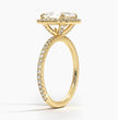 ecomposer-metal type-yellow-gold-18K,ecomposer-ring setting-halo-pave