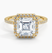 ecomposer-metal type-yellow-gold-18K,ecomposer-ring setting-halo-pave