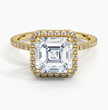 ecomposer-metal type-yellow-gold-18K,ecomposer-ring setting-halo-pave