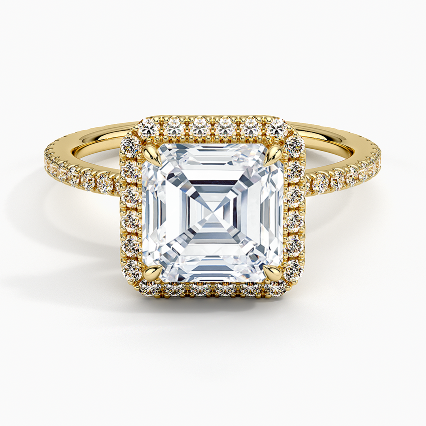ecomposer-view with diamond shape-asscher,ecomposer-size-2-ct,ecomposer-metal type-yellow-gold-18k