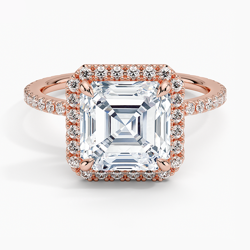 ecomposer-view with diamond shape-asscher,ecomposer-size-3-ct,ecomposer-metal type-rose-gold-18k