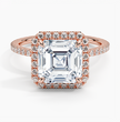 ecomposer-view with diamond shape-asscher,ecomposer-size-3-ct,ecomposer-metal type-rose-gold-18k