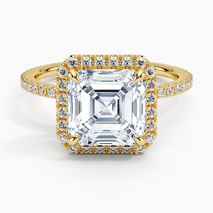 ecomposer-view with diamond shape-asscher,ecomposer-size-3-ct,ecomposer-metal type-yellow-gold-18k