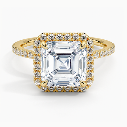 ecomposer-view with diamond shape-asscher,ecomposer-size-3-ct,ecomposer-metal type-yellow-gold-18k