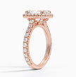 ecomposer-metal type-rose-gold-18K,ecomposer-ring setting-halo-pave