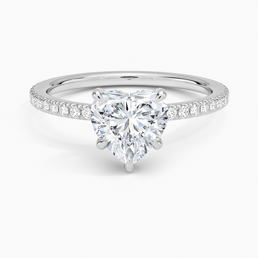 ecomposer-view with diamond shape-heart,ecomposer-size-1.5-ct,ecomposer-metal type-white-gold-18k