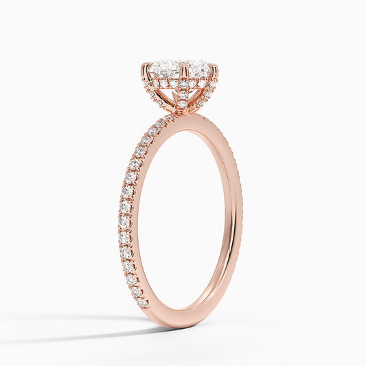 ecomposer-view with diamond shape-heart,ecomposer-size-1-ct,ecomposer-metal type-rose-gold-18k