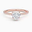 ecomposer-metal type-rose-gold-18K,ecomposer-ring setting-halo-pave