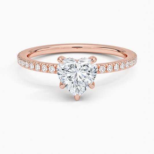 ecomposer-view with diamond shape-heart,ecomposer-size-1-ct,ecomposer-metal type-rose-gold-18k