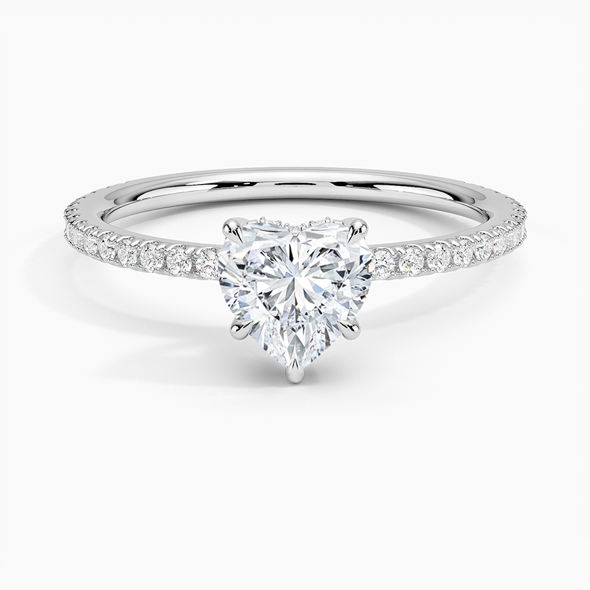 ecomposer-metal type-white-gold-18K,ecomposer-ring setting-halo-pave