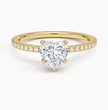 ecomposer-metal type-yellow-gold-18K,ecomposer-ring setting-halo-pave