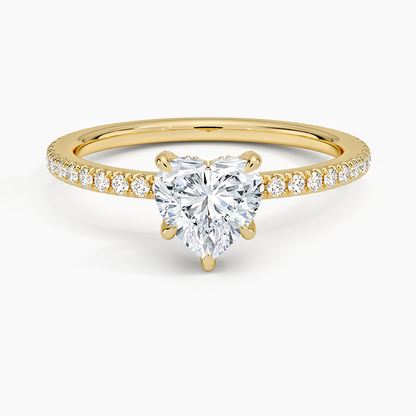 ecomposer-view with diamond shape-heart,ecomposer-size-1-ct,ecomposer-metal type-yellow-gold-18k
