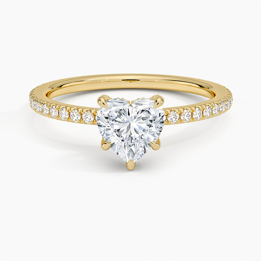 ecomposer-view with diamond shape-heart,ecomposer-size-1-ct,ecomposer-metal type-yellow-gold-18k