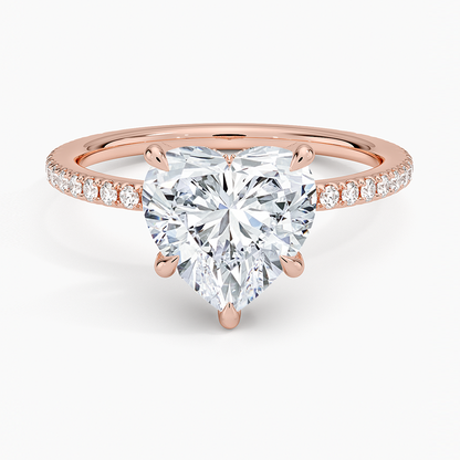ecomposer-view with diamond shape-heart,ecomposer-size-2.5-ct,ecomposer-metal type-rose-gold-18k