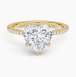 ecomposer-metal type-yellow-gold-18K,ecomposer-ring setting-halo-pave