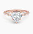 ecomposer-metal type-rose-gold-18K,ecomposer-ring setting-halo-pave