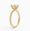 ecomposer-metal type-yellow-gold-18K,ecomposer-ring setting-halo-pave