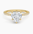 ecomposer-metal type-yellow-gold-18K,ecomposer-ring setting-halo-pave