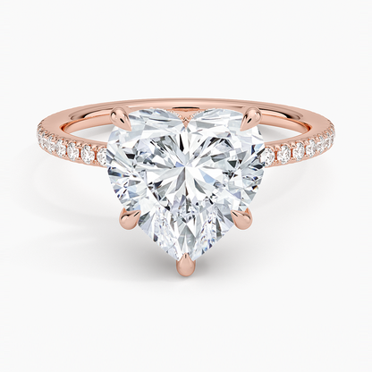 ecomposer-view with diamond shape-heart,ecomposer-size-3-ct,ecomposer-metal type-rose-gold-18k