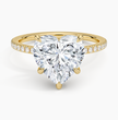 ecomposer-metal type-yellow-gold-18K,ecomposer-ring setting-halo-pave