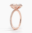 ecomposer-metal type-rose-gold-18K,ecomposer-ring setting-halo-pave